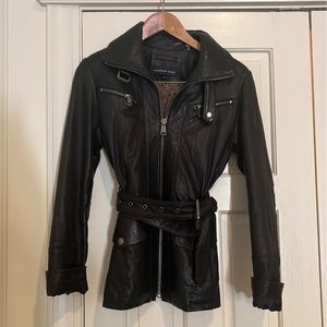 Andrew Marc Lamb Skin Leather Jacket